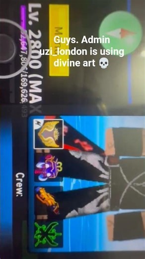admin uzi using divine art 💀 #blox fruits #divineartbloxfruits #admin #roblox