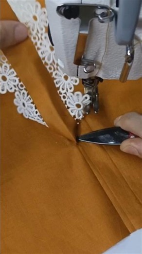 Beautiful lace details that add charm and elegance to any outfit#SewingReel #Fashion #amnakastudio