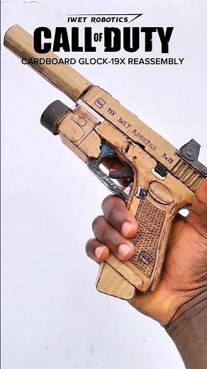 GLOCK-19X MOS Paper Craft Tutorial (Cardboard Gun) #cardboard #guns #military #shorts