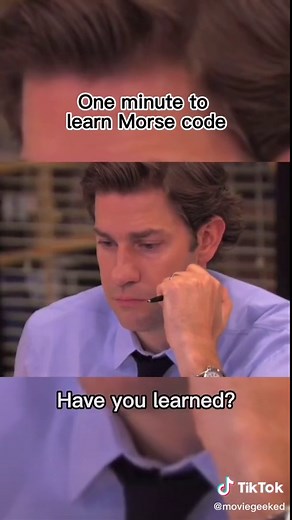 One minute to learn Morse code #morsecode #tutorial #learnontiktok #fypage #learnwithtiktok #skills