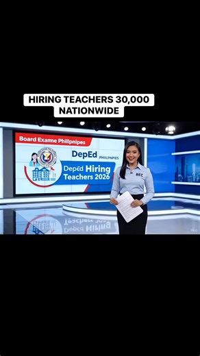 GOODNEWS!! DepEd is Hiring Now for 2026 -- 33,000 Vacancies Nationwide For Application, Requirements and Qualifications visit here: https://prcboardphilippines.blogspot.com/2025/12/application-and-registration.html APPLY NOW!! #depedhiring #DepEdPhilippines #DepEdTEACHER #DepEd #Hiring #hiringnow #teachers #hiringteachers | Board Exam Community