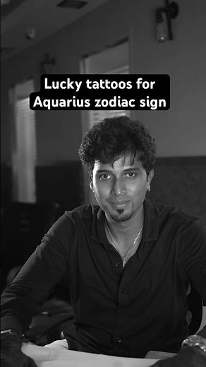 Luck tattoo ideas for Aquarius zodiac sign #zodiacsigns #aquarius