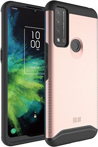 TUDIA Merge Alcatel TCL 4X 5G (T601DL) / TCL 20 A 5G Case Heavy Duty - Rose Gold