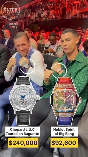 🔥 Conor McGregor & Cristiano Ronaldo Ringside Together | Chopard vs Hublot Flex