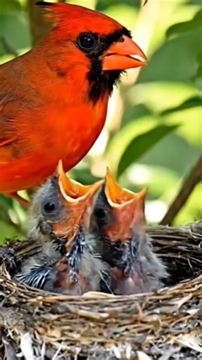 Northern cardinal birds
