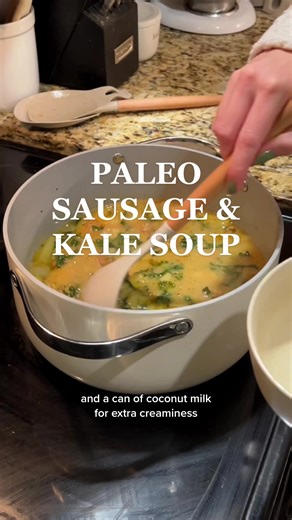 Delicious Paleo Sausage & Kale Soup Recipe
