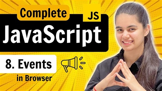 JavaScript入门到跑路！第八章：事件系统实战！ | 基础语法到实战（4K 中字）
