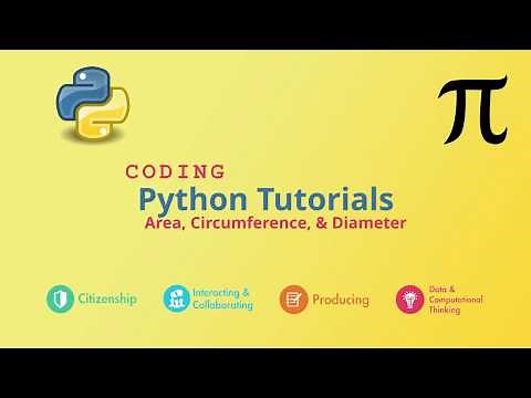 5 - Python Programming - Area, Circumference & Diameter