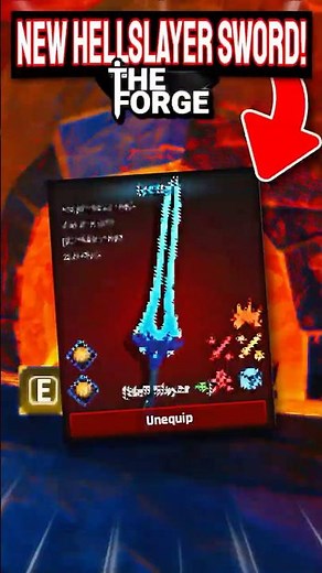Crafting The NEW HELL SLAYER Sword In The Forge! #theforge #roblox #tako #foryou #viral