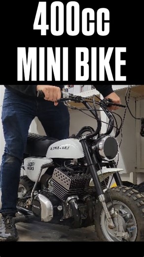 Pete's Classic Cycle on Instagram: "400cc 2 Stroke Triple Mini Bike KAWASAKI KV75 Powered by a S3 400 motor #KAWASAKI #kv400 #minibike #2stroke #kv75 #swapped #motorcycle"