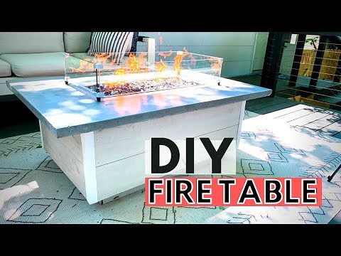 Fire Table Pit DIY (How to build an Outdoor Gas Fire Table)