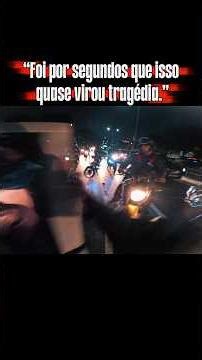 quase vira tragédia... #transito #acidende #viral
