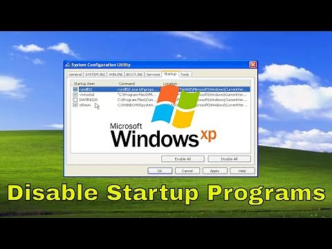 Disable Startup Programs on Windows XP [Tutorial]