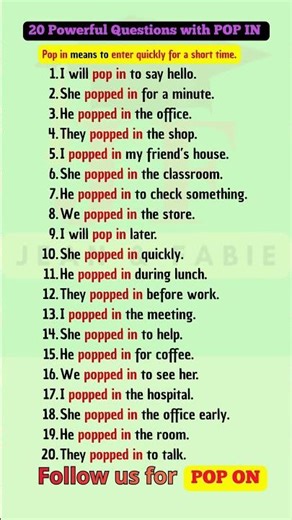 Stop Confusing POP OUT, POP IN, POP ON & POP UP ❌ Learn Them Like a Native ✅