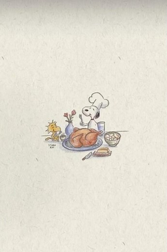Thanksgiving with Snoopy🍁 #snoopy #thanksgiving