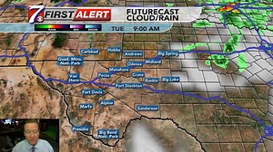 First Alert Weather Update: Isolated showers and thunderstorms will be possible this afternoon and early evening. Highs will be in the upper 90s. Winds: S 10-15 mph. | First Alert 7
