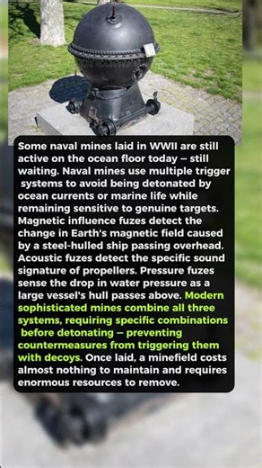 Naval Mines Can Sit on the Ocean Floor for Decades and Still Detonate When a Ship Passes