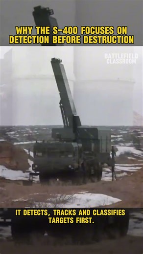 Why the S-400 Focuses on Detection Before Destruct? #military #militaryshorts