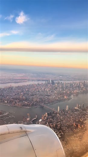 PART 2 . . . . . . . . . . Part 1 @✈️ Window Seat Views 🌁 #ny #newyork #cityview #skyview #nyc