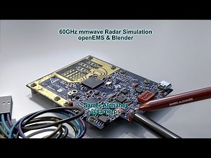 60GHz mmWave Simulation with openEMS & Blender - Radiation Pattern