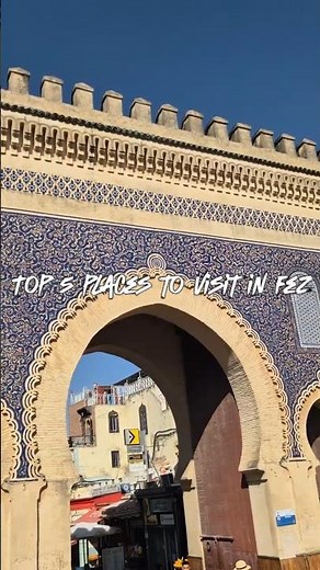 Top 5 places to visit in Fez 🇲🇦Which one is your favorite?#Fez #Morocco