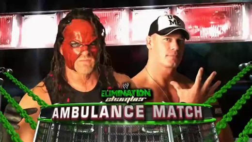 WWE Elimination Chamber 2012 - Kane vs John Cena (Ambulance Match)