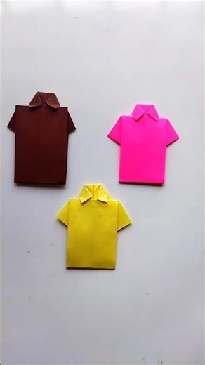 Shirt origami । How to make shirt craft #diy #papercraft #shortsfeed #youtubeshorts #shorts