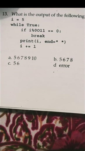 😱 90% log galat karte hain! Kya tum sahi answer de paoge?#python #mcq