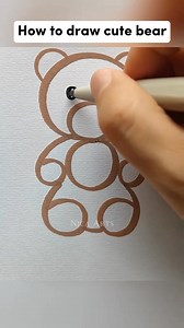 1.3M views · 7.6K reactions | Draw this cute teddy bear from number 8 #artwork #drawingideas #fbreelsvideo #fbreels | Monica Aguilar | Facebook