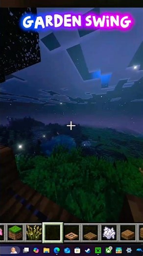 How to build a swing in Minecraft🌸 #minecraftbuilding #truedialogue #minecraftshorts