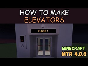 How to make an elevator in MTR 4.0.0 Minecraft