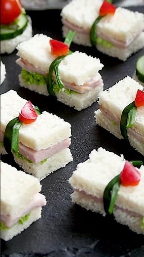 Easy appetizer recipes for parties. Finger food canapes #snack #recipeoftheday #food #recipe