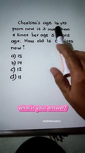 35K views · 471 reactions | Age Word Problem. How old is Chealsea now? Let's learn how to compute. #wordproblems #brainteasers #mathreview #mathtutor | Math Fannatics | Facebook