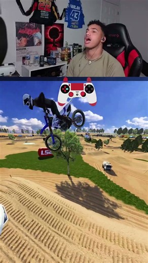 MOST INTENSE Side-by-Side Cross Jump in MX Bikes! 😳