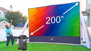 This is easily the most fun I've had with a product on the channel! - AMAZING 200" Outdoor 4K Theater - soundcore Nebula X1 Pro Save $2000 on X1 Pro with Kickstarter early bird offer. https://nebula-x1-pro-mobile-theater-with-4k.kckb.me/80d632c2 | Chris Majestic