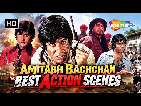 Amitabh Bachchan Best Action Scenes | Kaalia, Khuda Gawah, Majboor, Amar Akbar Anthony Fight Scenes