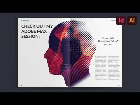 How to make this EASY HALFTONE PATTERN Layout | InDesign Layouts, Episode 21