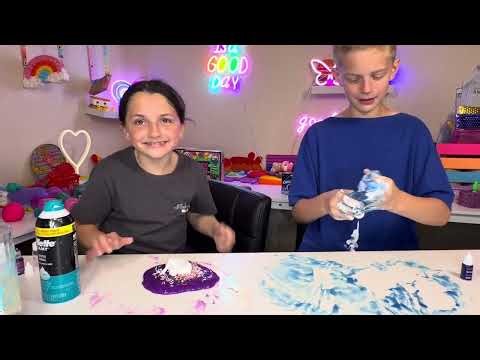 My cousin made slime for the first time 🤪