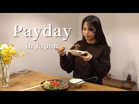 Payday in Japan 🇯🇵 Japanese Alone VLOG | A Little Treat For Myself | Cozy Night Routine