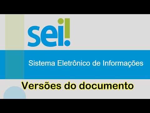CURSO SEI -Versões do documento -AULA : 04-BLOCO: 03