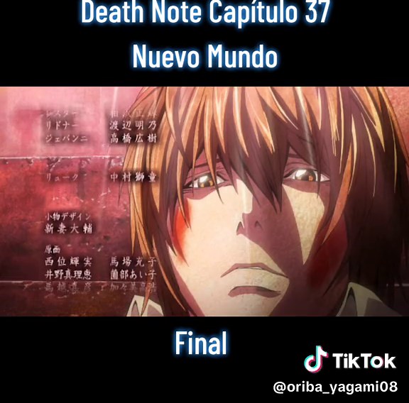 Death Note Capítulo 37: La Muerte de Light Yagami
