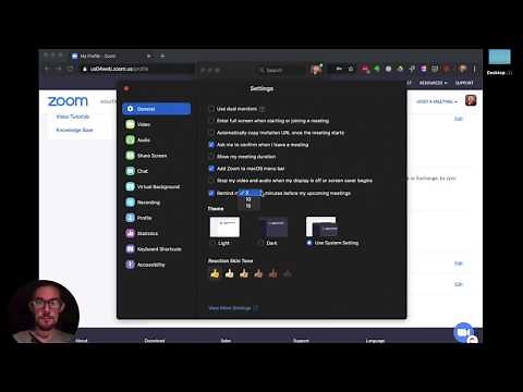 How to setup Zoom meeting reminders