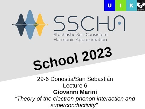 Lecture6: Theory of the electron-phonon interaction and superconductivity