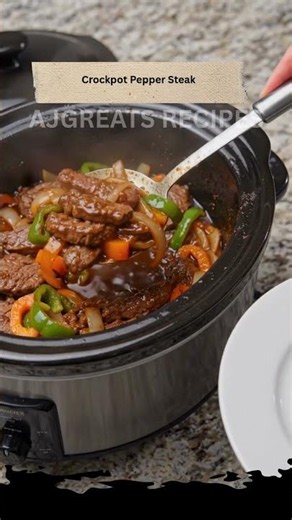 Crockpot Pepper Steak