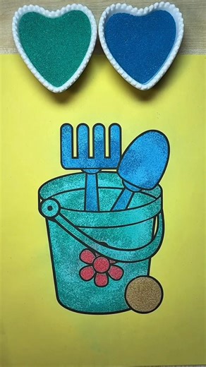 Amazing Bucket Sand Art 😍 | Balti Sand Art | Satisfying Art Shorts