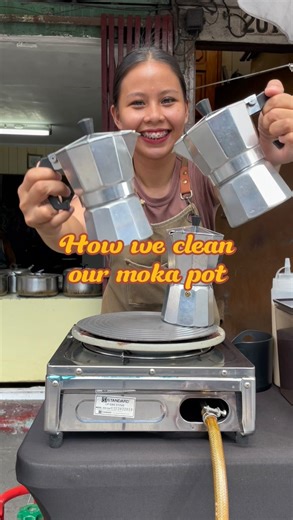 11K views · 2.6K reactions | How we clean our moka pot! #mokapot #mokapotcoffee #manualbrew #brewing #tips #tutorial #tipsandtricks #popupcoffee #streetcoffee #coffeecart #coffeebar #coffee #kape #kapetayo #coffeeph #coffeephilippines #manilacoffeeshops #manila #smallcafe #smallcoffeeshop #coffeebusiness #localcoffee #supportlocalph #supportsmallbusiness #smallbusinessph #smallbusinessowner #cafeowner #barista #cafevlog | Coffee Bloom | Facebook