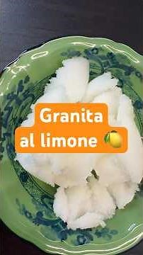 Have you ever made granita at home? Lemon granita 🍋 #granita #homemade #easyrecipe #dessert