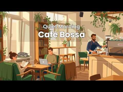 Quiet Morning Coffee and Books with Soft Bossa Nova for Work, Study & Relax