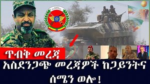 አስደንጋጭ መረጃዎች ከጋይንትና ሰሜን ወሎ! 16/8/2021 | ETH ADDIS