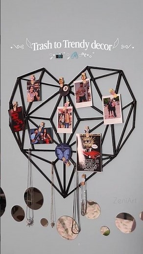 ❌Don't throw away your newspaper 🗞️ and ice cream sticks 🍭| DIY Wall grid & Clips Room decor idea